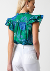 Bryanna Top- Green Blue-Hand In Pocket