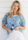 Josephine Top-Blue Multi ***FINAL SALE***-Hand In Pocket