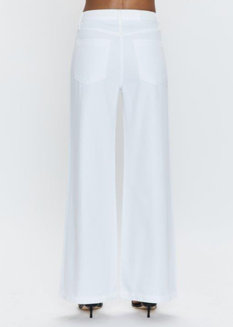 Pistola Jadyn Pant - Vivid White-Hand In Pocket