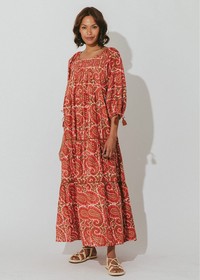 Cleobella Kamala Kaftan Dress-Hand In Pocket