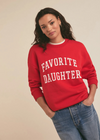 Favorite Daughter Collegiate Sweatshirt- Haute Rouge