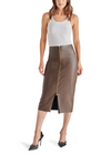 Steve Madden Hayes Midi Skirt - Espresso-Hand In Pocket