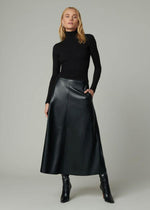 Joe's Jeans - The Tavi Leather Skirt-Hand In Pocket