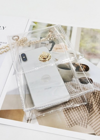 Clear Crossbody Cellphone Case Bag-Hand In Pocket