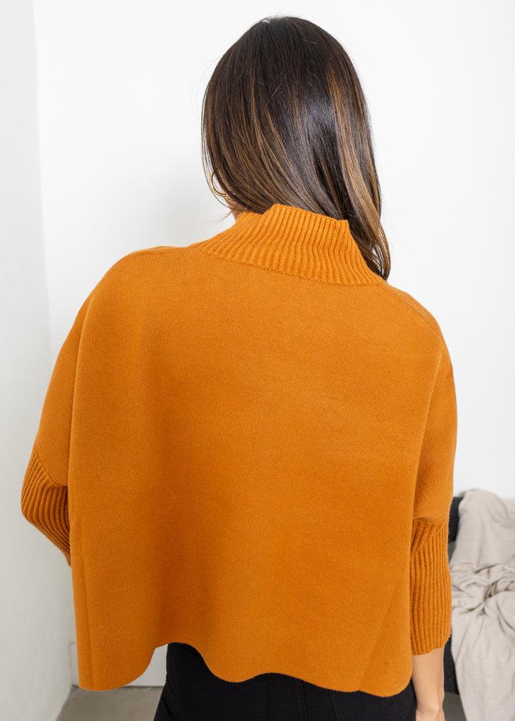 Aja Sweater- Classic Camel-Hand In Pocket