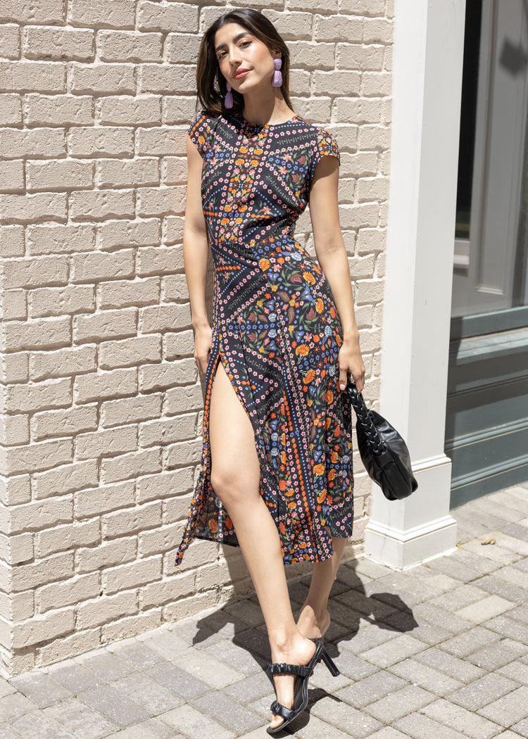 Kelly Woven Dress-Hand In Pocket