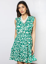 THML Charlotte Print Dress - Green-Hand In Pocket