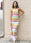 525 America Lucia Stripe Crochet Dress ***FINAL SALE***-Hand In Pocket