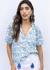 Josephine Top-Blue Multi ***FINAL SALE***-Hand In Pocket