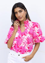 THML Lillian Flower Print Top-Hand In Pocket