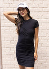 Sanctuary Ruched T-Shirt Dress ***FINAL SALE***-Hand In Pocket