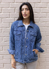 Phoenix Quilted Shirt Jacket - Blue Wash-Hand In Pocket