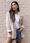 Steve Madden Nana Blazer Coat - Oatmeal ***FINAL SALE***-Hand In Pocket