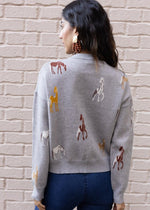 THML Ocala Horse Patern Knit Sweater ***FINAL SALE***-Hand In Pocket