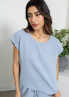 Bobi S/S Dolman Top - Water-Hand In Pocket