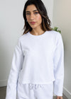 Bobi Crewneck Boxy Sweatshirt - White