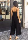 Bobi Square Neck Cami Wide Leg Jumpsuit ***FINAL SALE***-Hand In Pocket