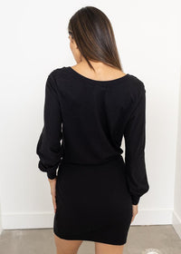 Michael Stars Kerrigan On/Off Shoulder Dress - Black-Hand In Pocket