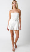 ***FINAL SALE*** Louise Romper- White-Hand In Pocket