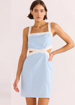 MINKPINK Pandora Contrast Mini Dress - Sky Blue-Hand In Pocket