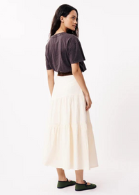 FRNCH Audrey Woven Skirt-Creme ***FINAL SALE***-Hand In Pocket