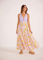 MINKPINK Soleil Tiered Flowy Midi Skirt - Retro Floral ***FINAL SALE***-Hand In Pocket