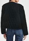 Rails Kiko Jacket- Black Velvet-Hand In Pocket