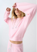 PJ Salvage Hoodie Happy Days- Pink Cloud ***FINAL SALE***-Hand In Pocket