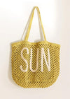 Z Supply Summer Tote Bag- Sunshine-Hand In Pocket