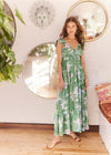 Heartloom Rami Dress- Grass-Hand In Pocket