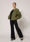 Cleobella Bobbi Reversible Jacket- Army Green-Hand In Pocket