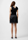 French Connection Structured Satin Mini Skirt- Black ***FINAL SALE***-Hand In Pocket