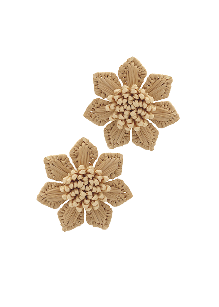 Amara flower earrrings-Hand In Pocket