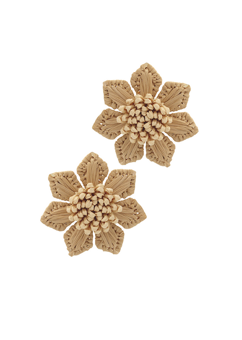 Amara flower earrrings-Hand In Pocket