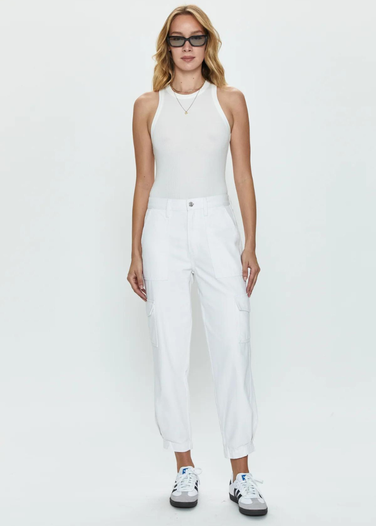 Pistola Josephine Pant - White ***FINAL SALE***-Hand In Pocket