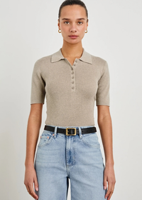 Rails Court Polo - Heather Oat-Hand In Pocket