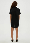 Michael Stars Ola Utility Dress-Black-Hand In Pocket