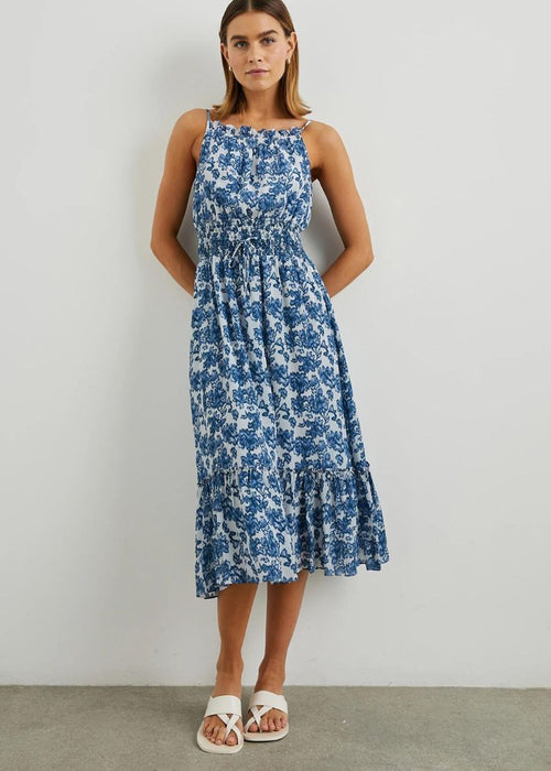 Rails Magdalene Dress- Chambray Floral-Hand In Pocket