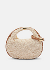 Dolce Vita Keena Convertible Wristlet Bag- Nat. Faux Shearling-Hand In Pocket