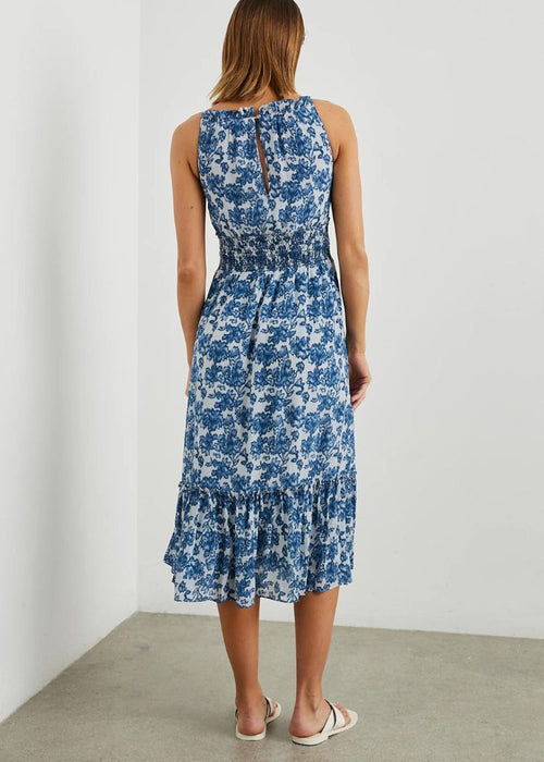 Rails Magdalene Dress- Chambray Floral-Hand In Pocket