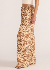 Minkpink Arden Drawstring Pants - Leopard-Hand In Pocket