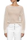 Sanctuary Open Knit Sweater- Muslin-Hand In Pocket