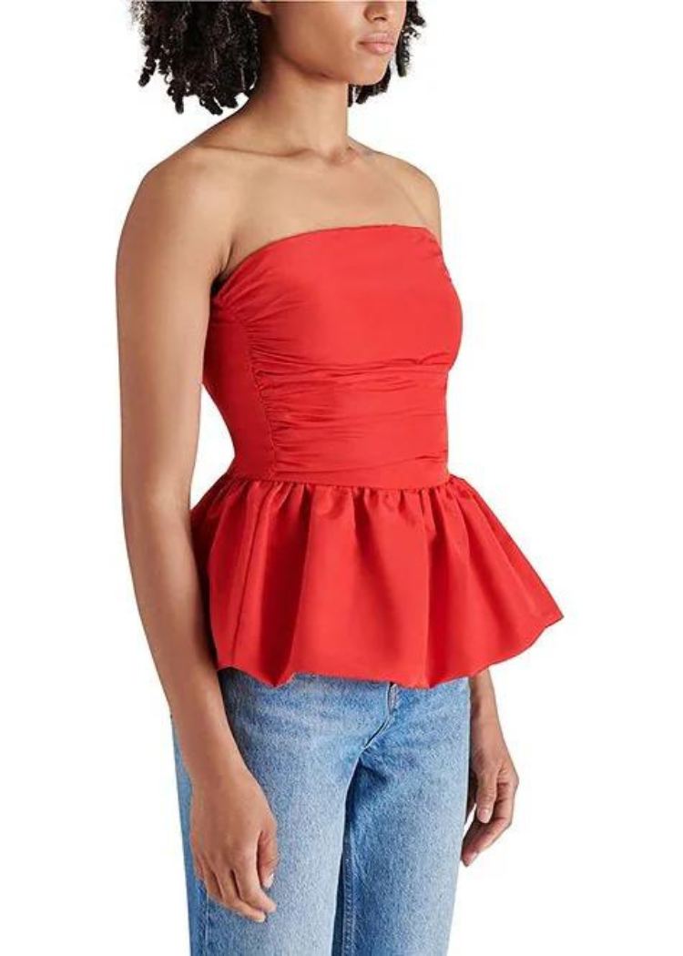 Steve Madden Amari Top- Red-Hand In Pocket