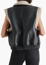 Steve Madden Avi Vest- Black-Hand In Pocket