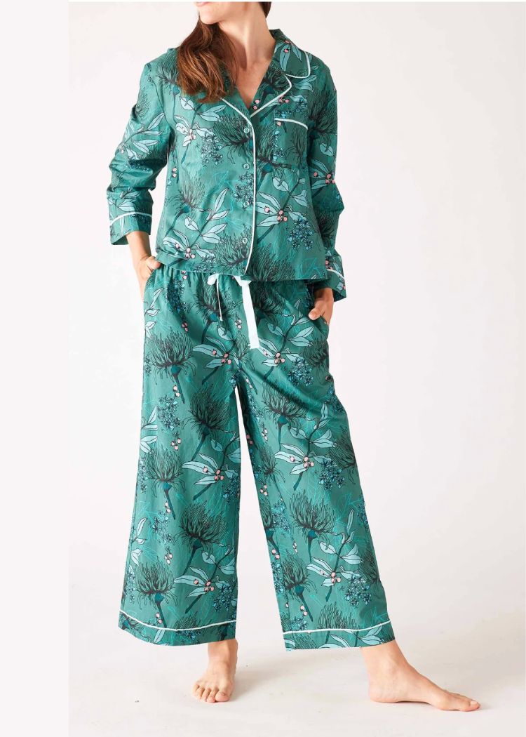 Mersea Over The Cotton Moon PJ Set- Secret Garden ***FINAL SALE***-Hand In Pocket