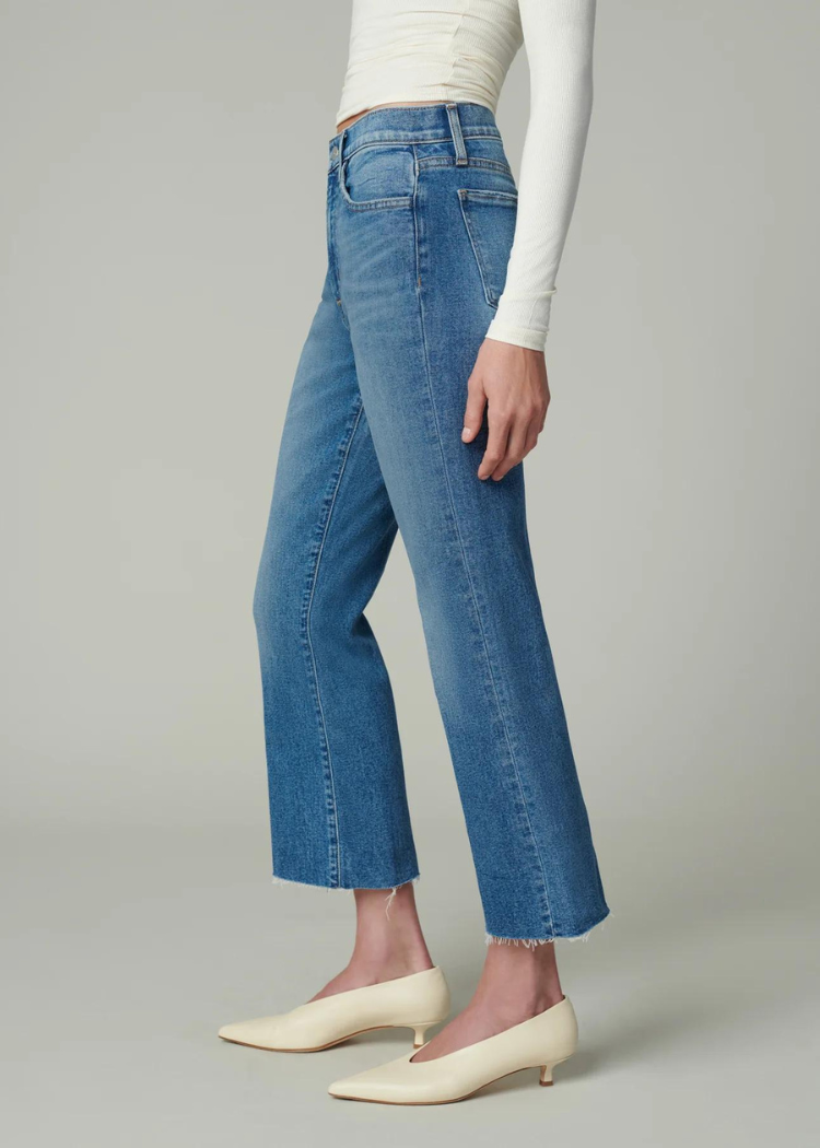 Joe's Jeans Callie Cropped Bootcut Raw Hem - Carpe Diem-Hand In Pocket