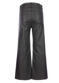 KUT Meg Coated High Rise Fab Ab Wide Leg Pants-Hand In Pocket