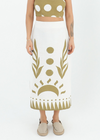 Dawn Wild Print Midi Skirt- Olive ***FINAL SALE***-Hand In Pocket