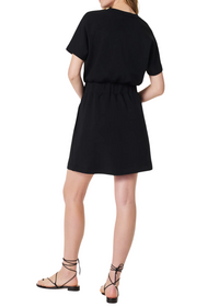 Spanx Aire Cinched T- Shirt Dress- Very Black-Hand In Pocket