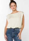 Velvet Heart Apollo Blouse- Ivory-Hand In Pocket